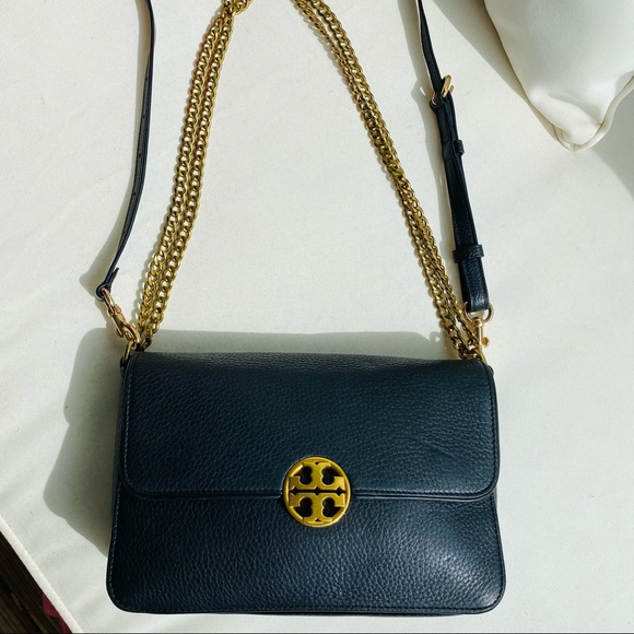 Tory Burch Black Chelsea Bag EUC - Picture 5 of 16